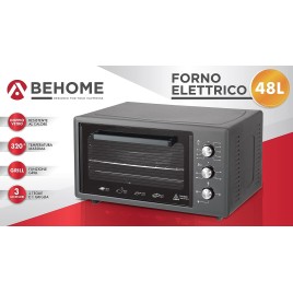 BEHOME Forno Elettrico Ventilato 48 Litri FSV48