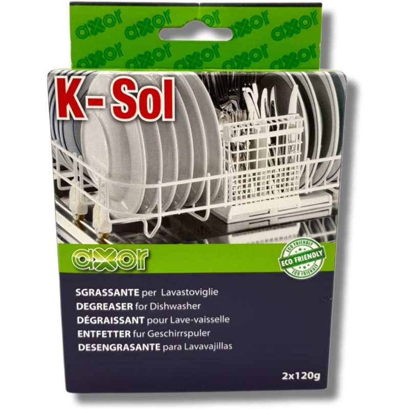 Axor K-SOL Sgrassante per Lavastoviglie 2 Buste Da 125 gr