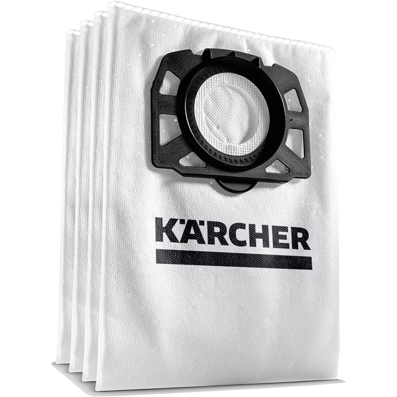 Sacchetti In Vello Originali Karcher Per WD4,WD5,WD6, 4 Pezzi