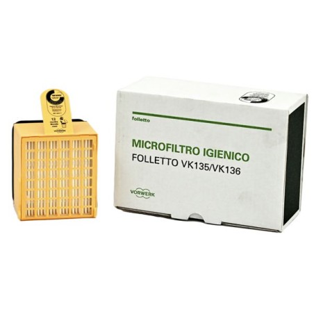 Microfiltro Igienico Hepa Vorwerk Originale Per Folletto Vk135/Vk136